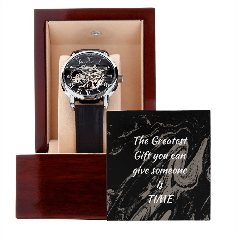 The Men's Openwork Watch , The Greatest Gift you can give someone is TIME