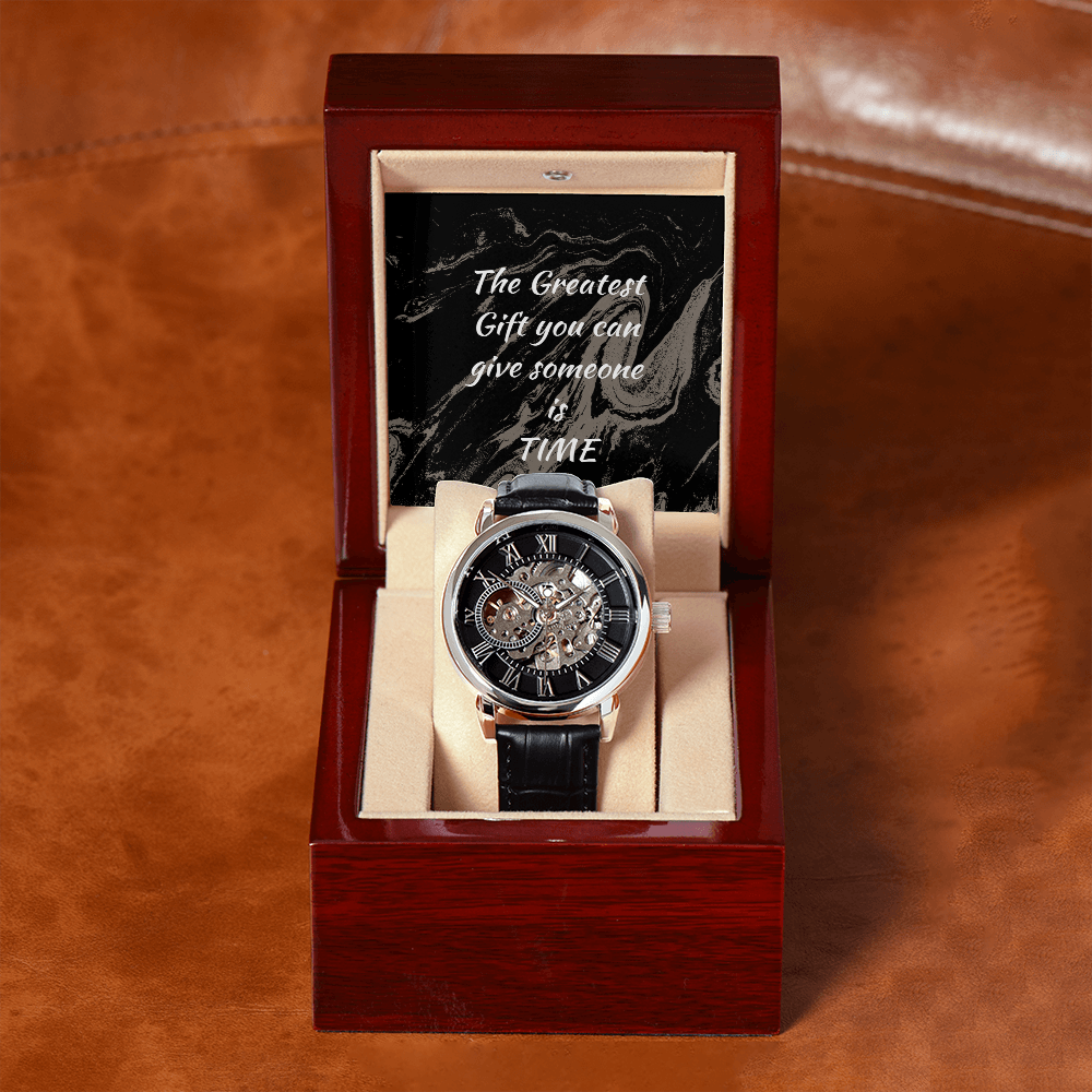 The Men's Openwork Watch , The Greatest Gift you can give someone is TIME
