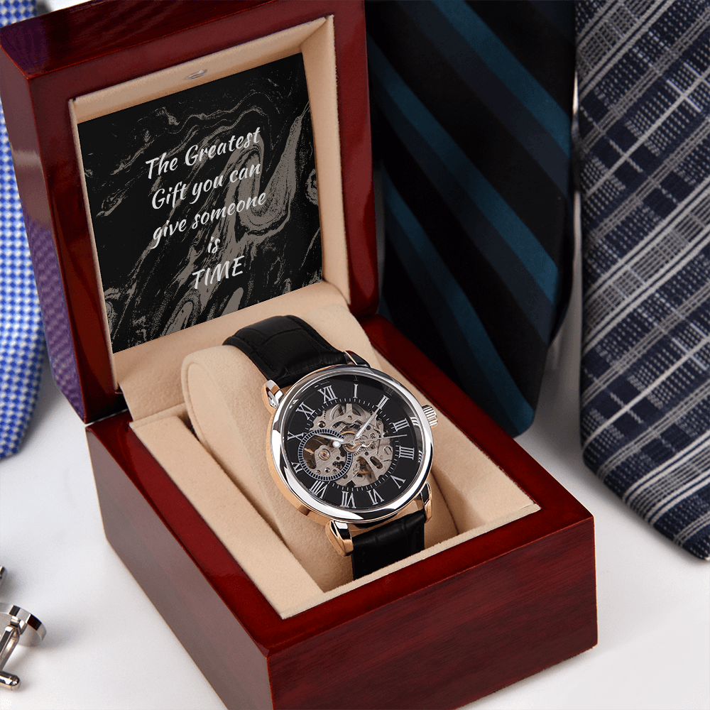 The Men's Openwork Watch , The Greatest Gift you can give someone is TIME