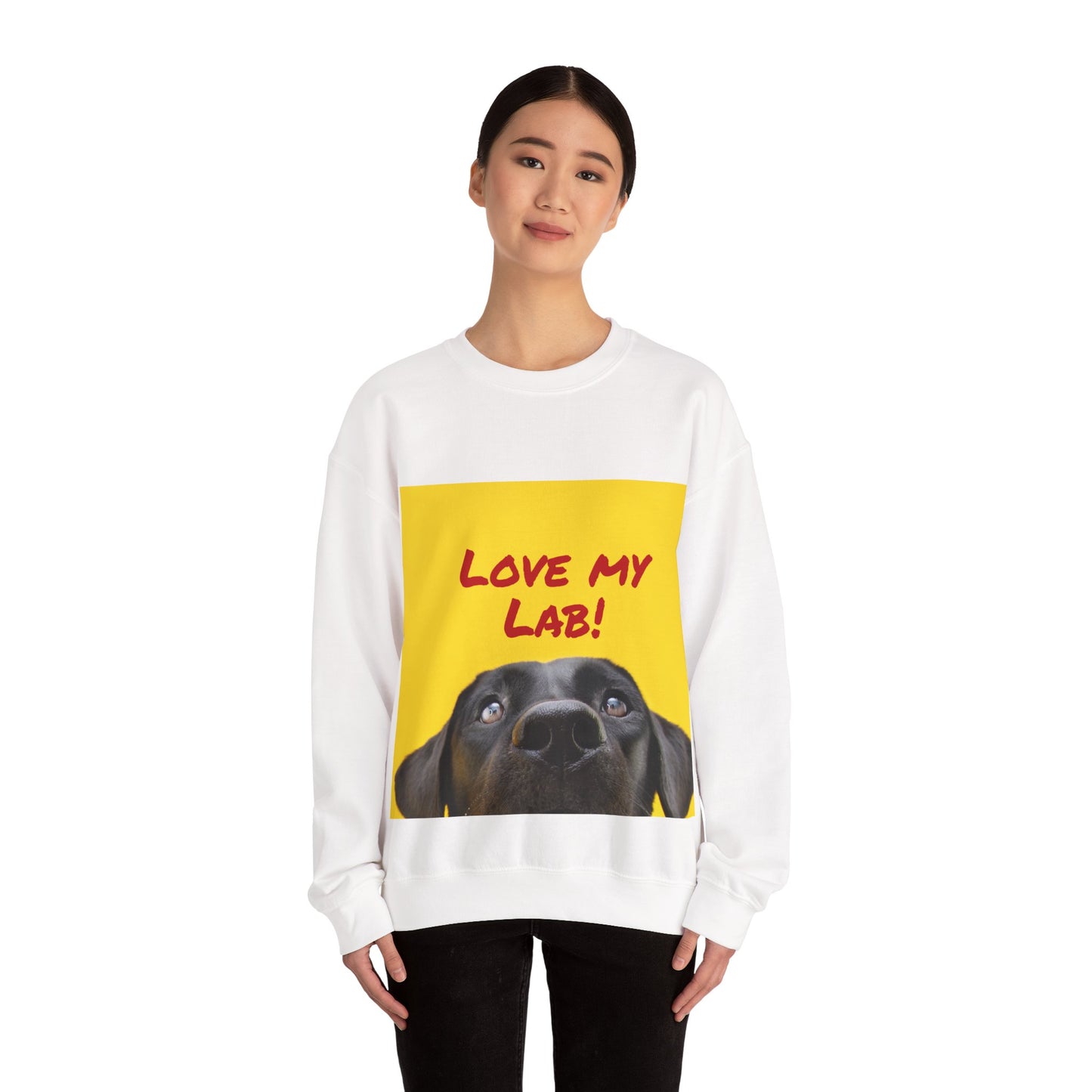 Love My Lab Unisex Crewneck Sweatshirt