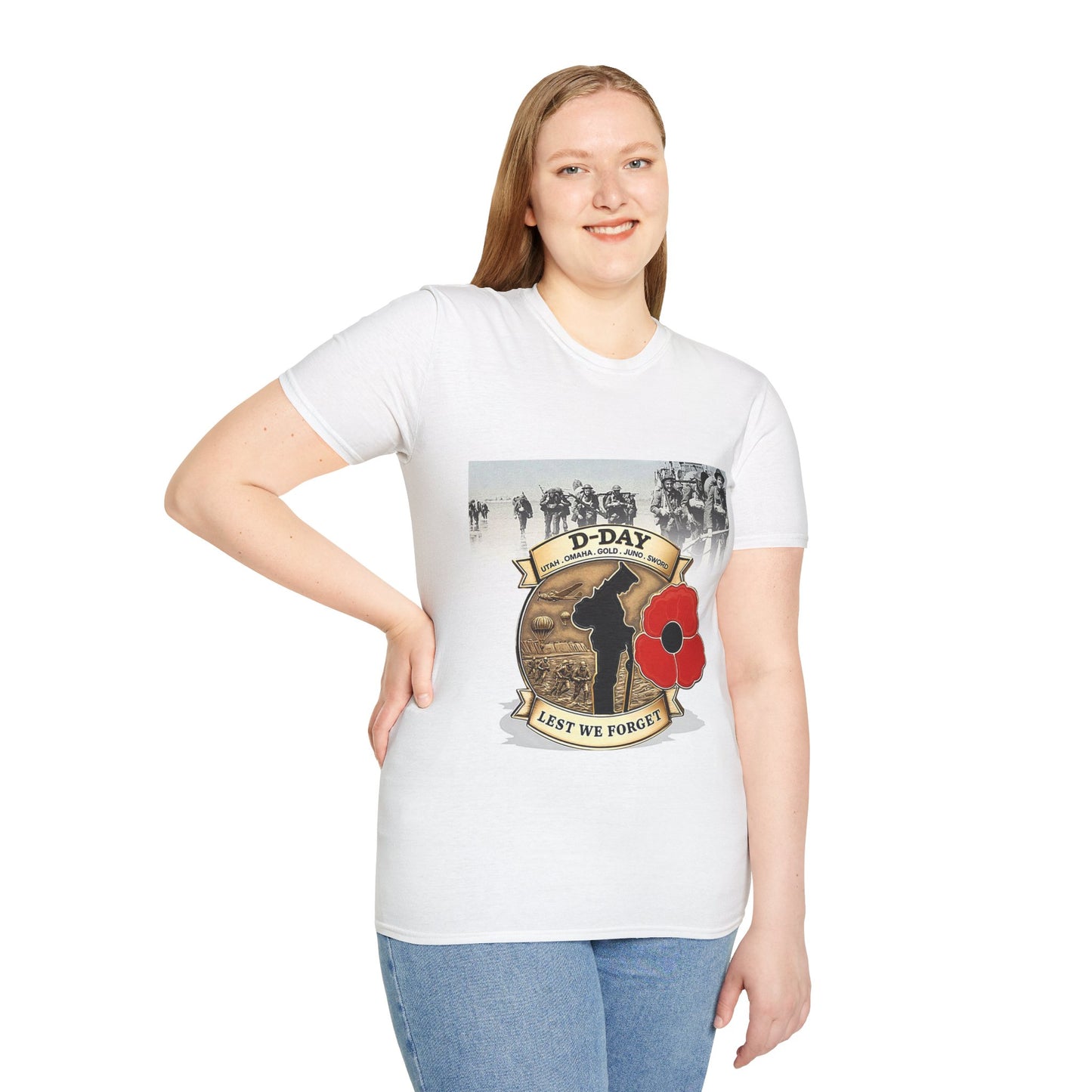 Lest we forget - Unisex  T-Shirt remembering Veterans in the World wars