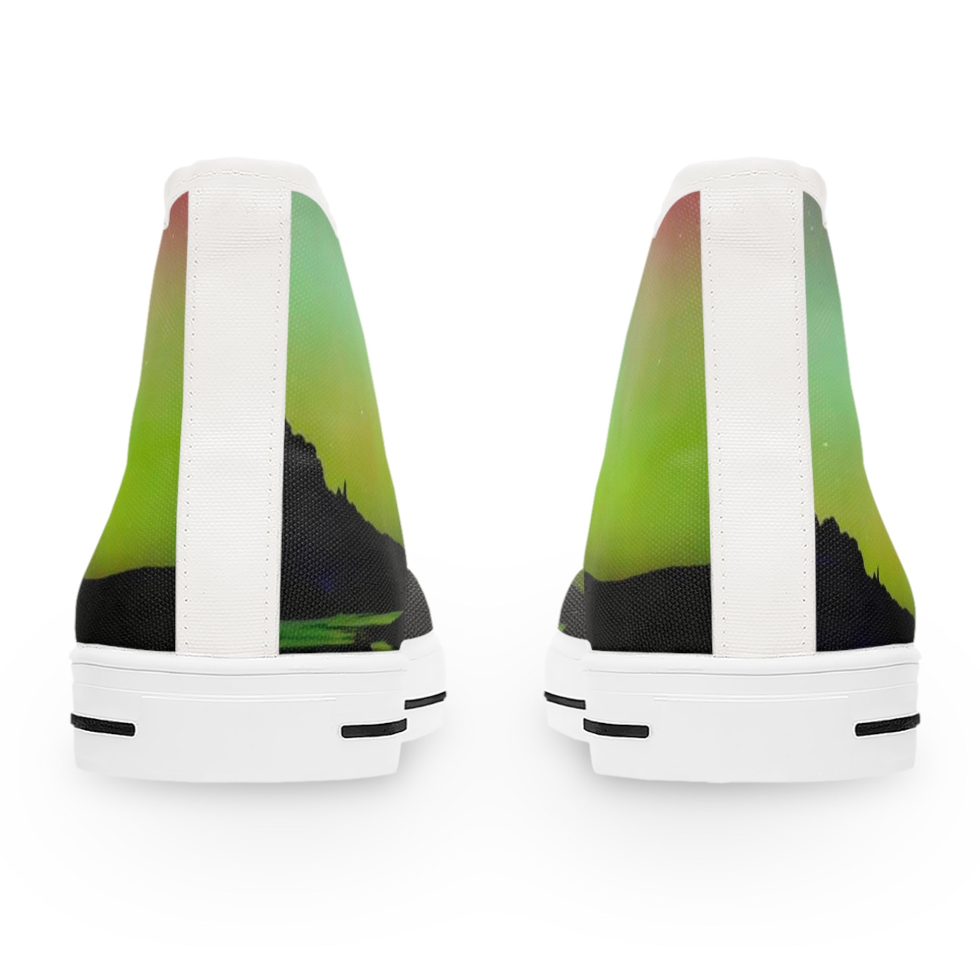 Northern Lights - Women's High Top Sneakers