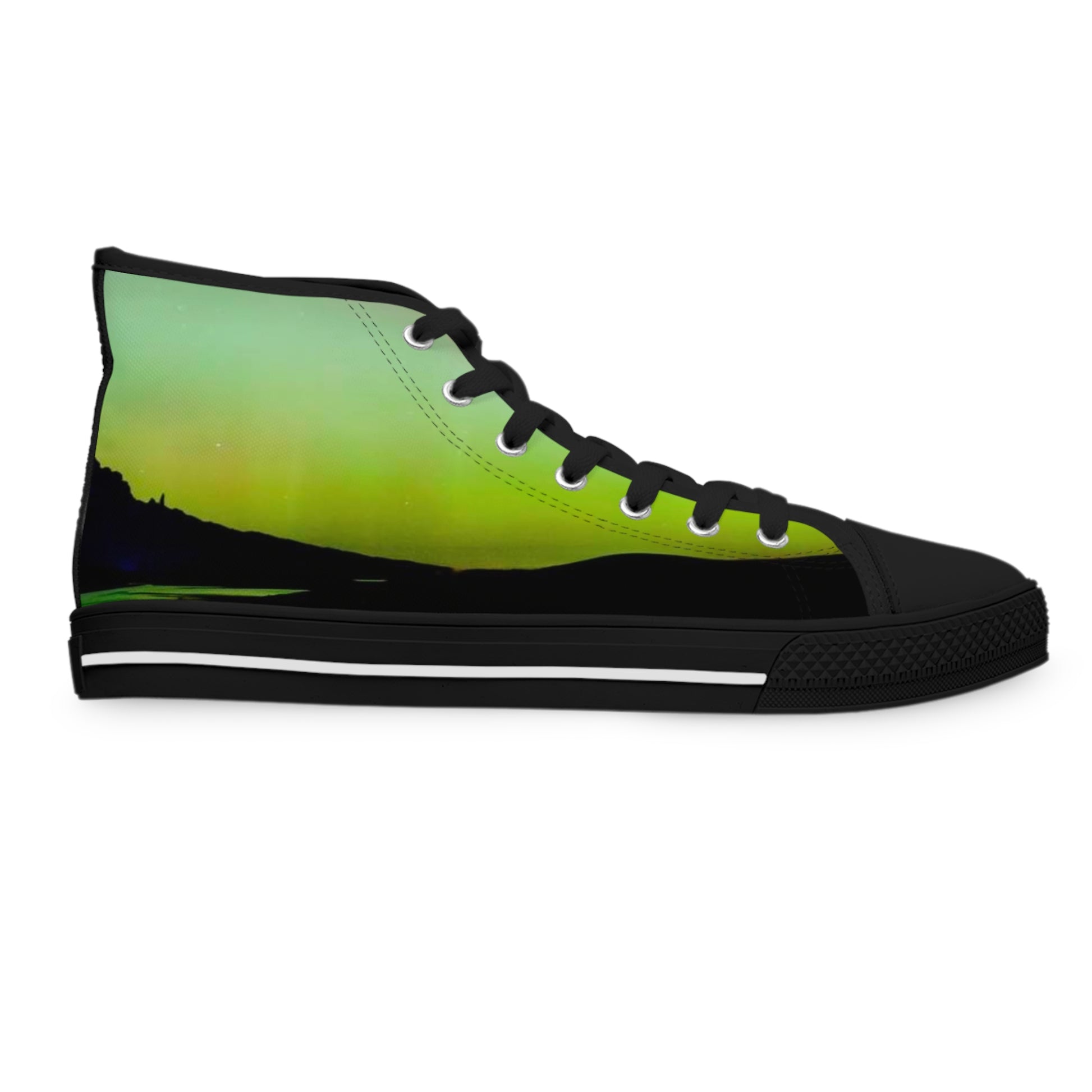 Northern Lights - Women's High Top Sneakers