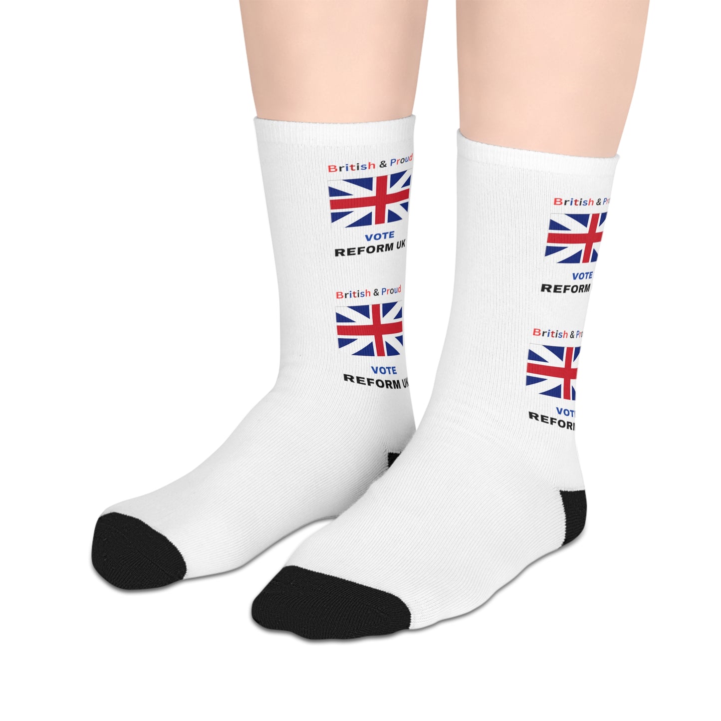 British and Proud Vote Reform UK - Mid-length Socks