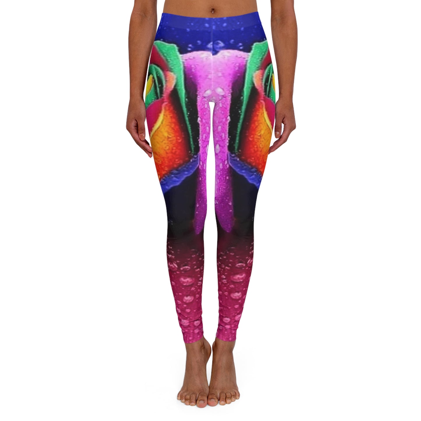 Womens leggings Rainbow Rose design