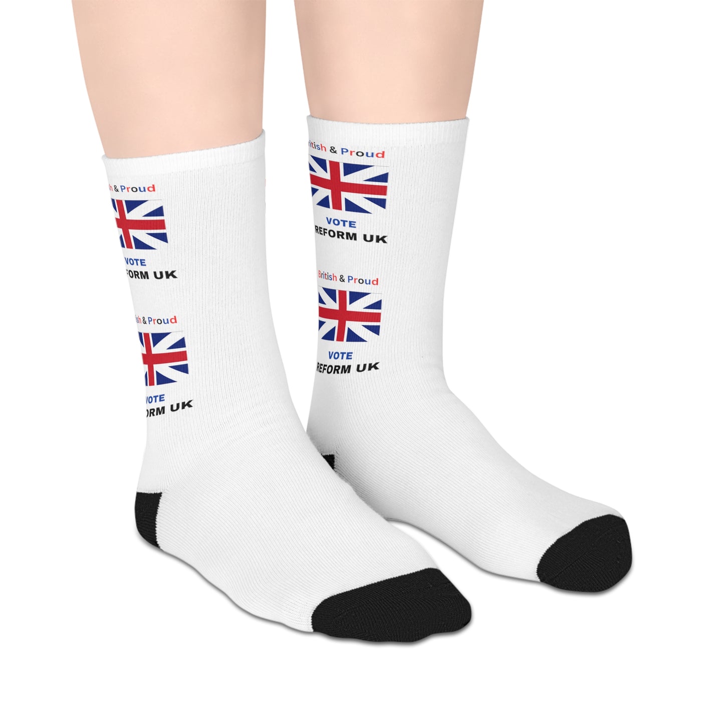 British and Proud Vote Reform UK - Mid-length Socks