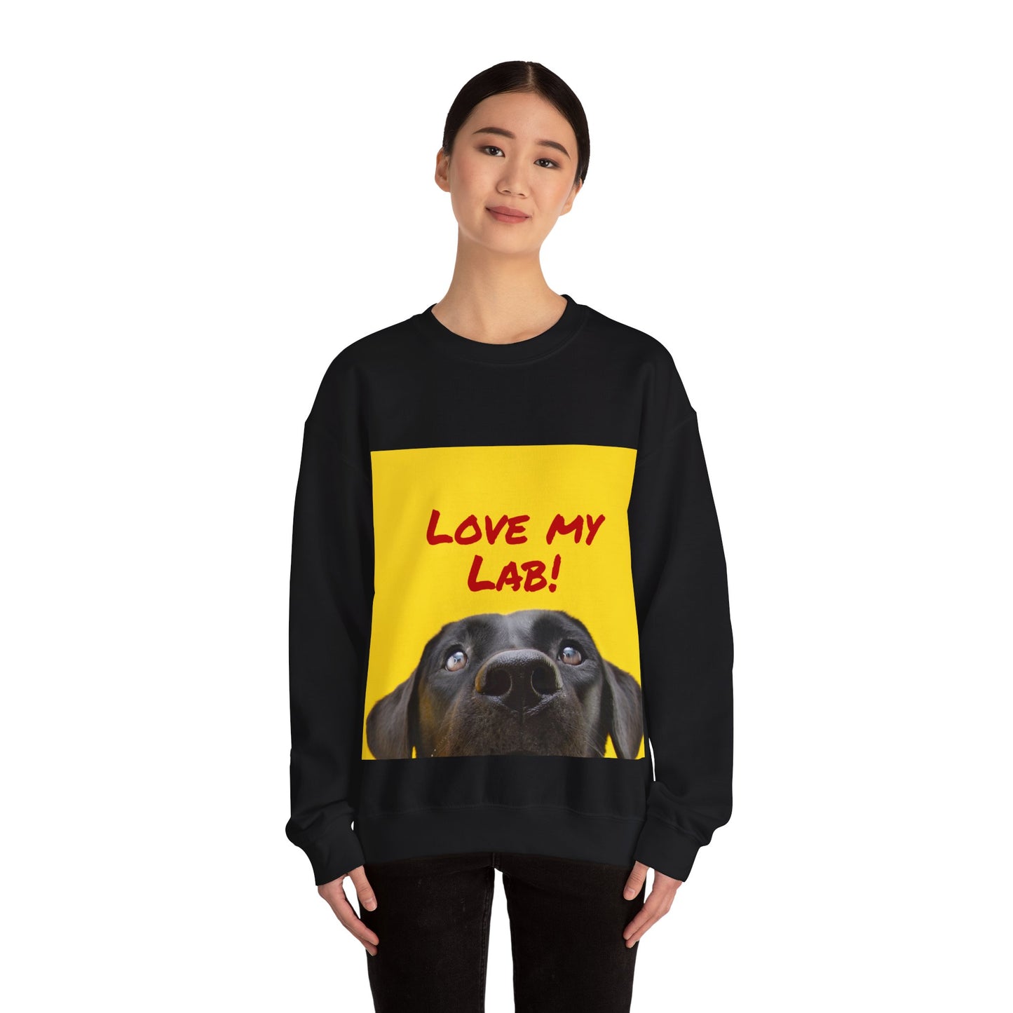 Love My Lab Unisex Crewneck Sweatshirt