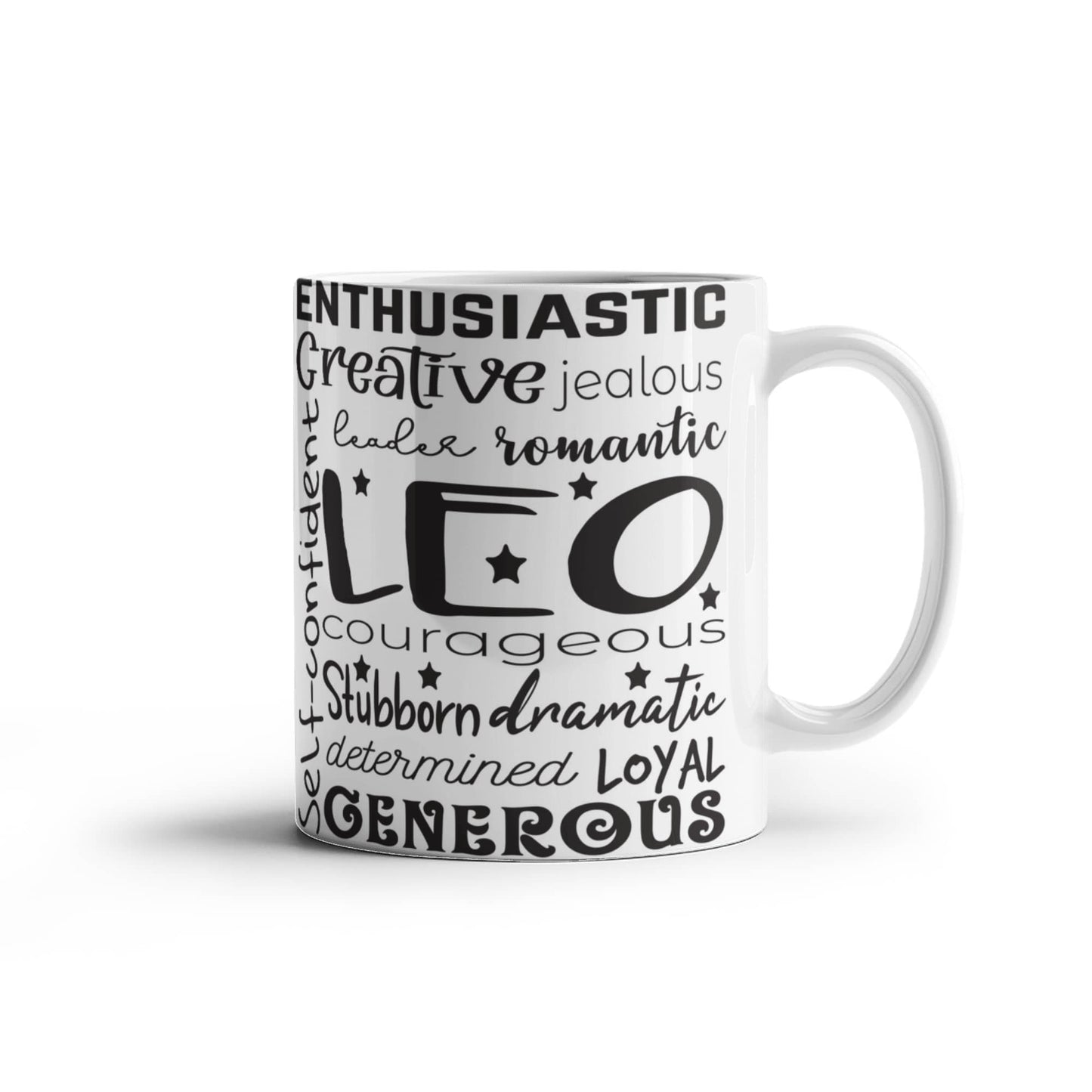 Leo Zodiac Star Sign Mug 11oz, Astrology Coffee Cup, Horoscope Mug, Birthday Gift, Ceramic Tea Mug