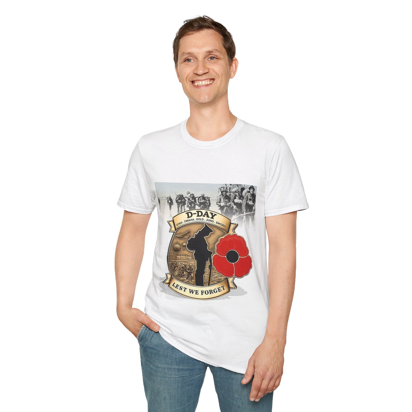 Lest we forget - Unisex  T-Shirt remembering Veterans in the World wars