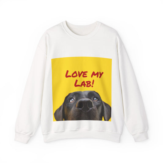 Love My Lab Unisex Crewneck Sweatshirt