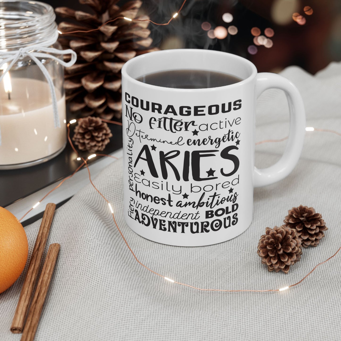 Aries  Zodiac Ceramic Mug, 11oz,