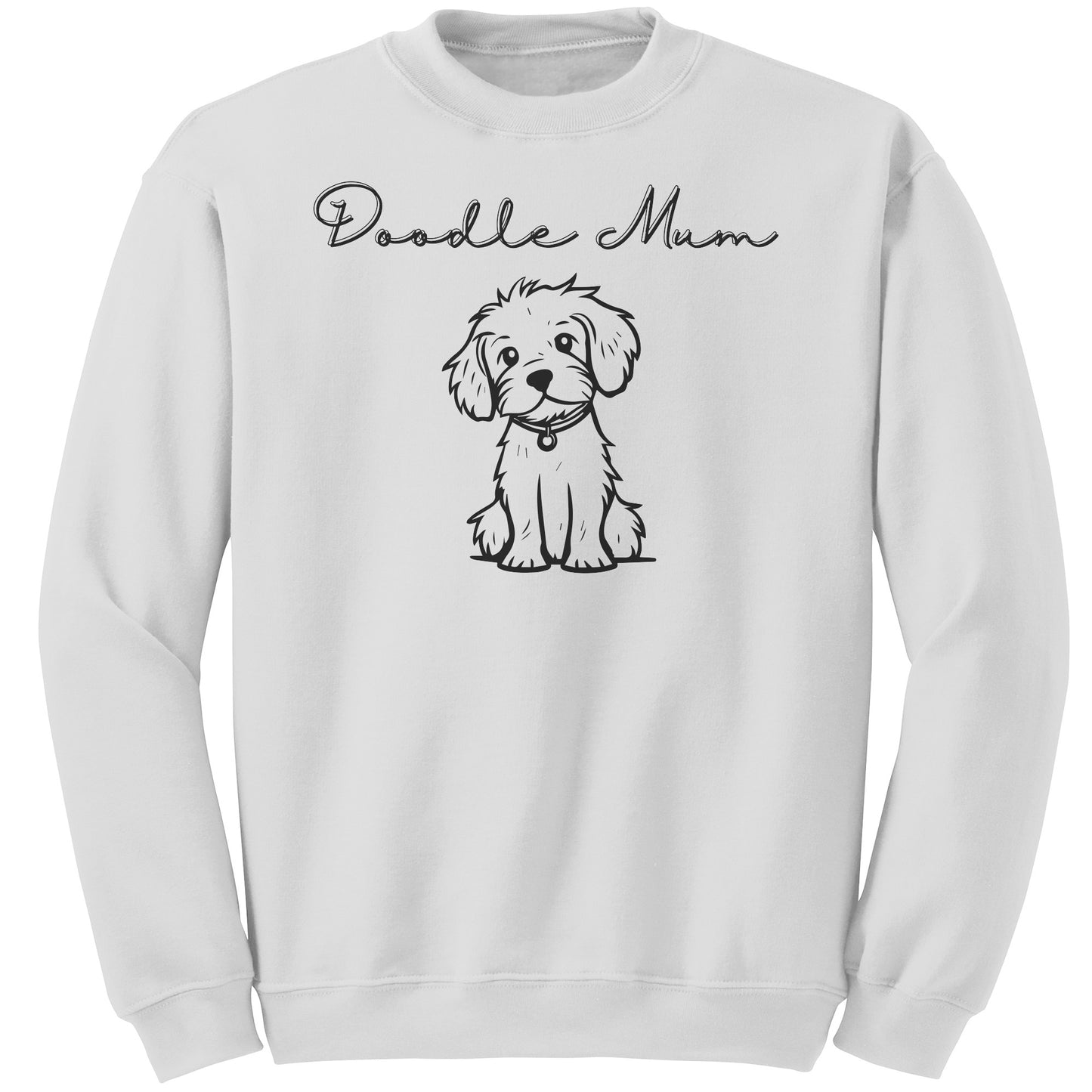 Doodle Mum  Crewneck Sweatshirt  White