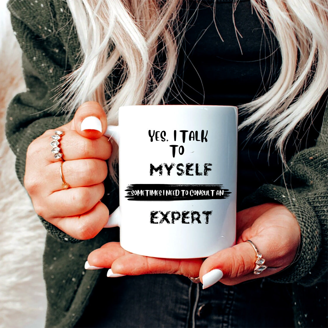 Yes l talk to myself - Mug