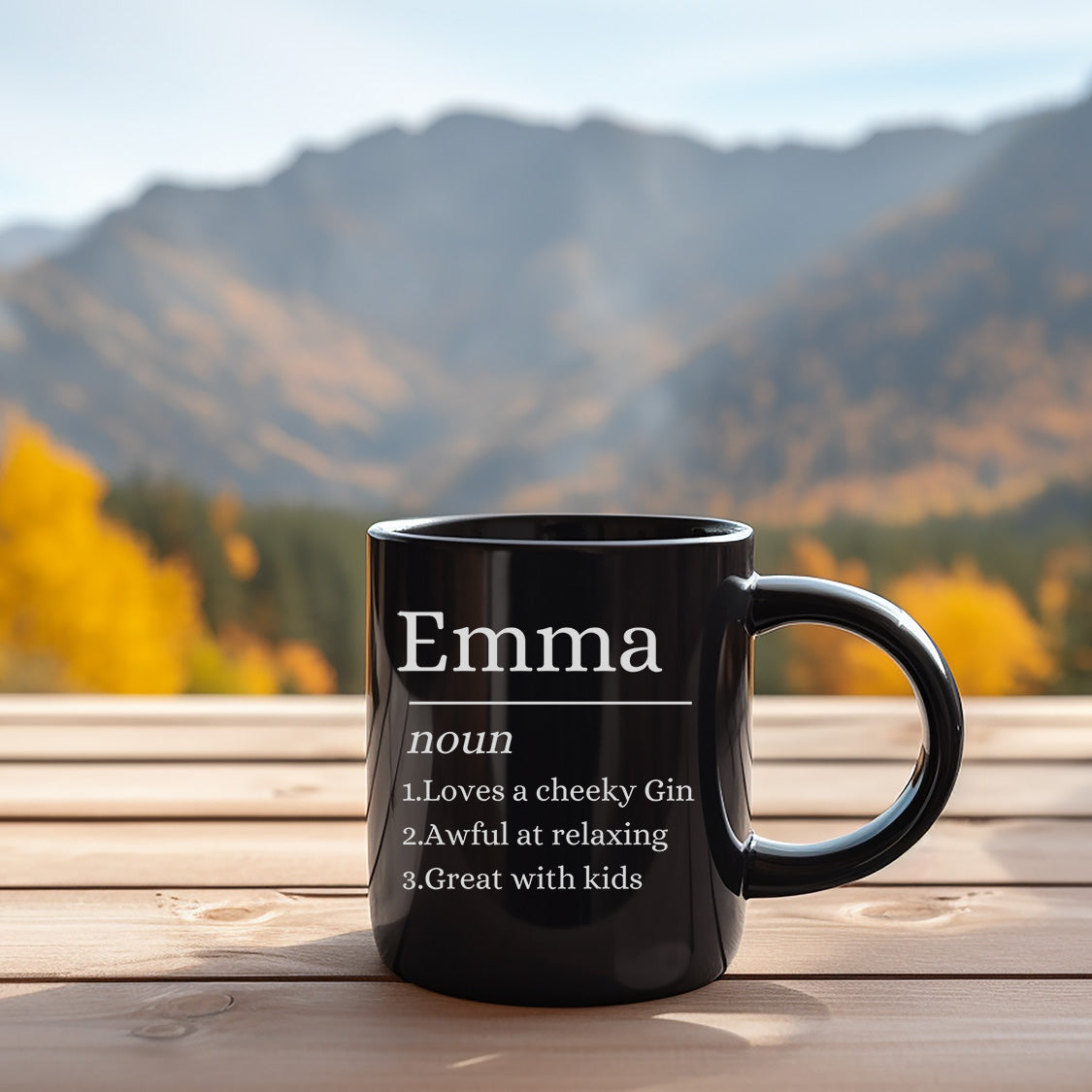 Emma - Named Mug,Emma Noun Mug Loves a cheeky Gin, Awful at Relaxing' Great with Kids