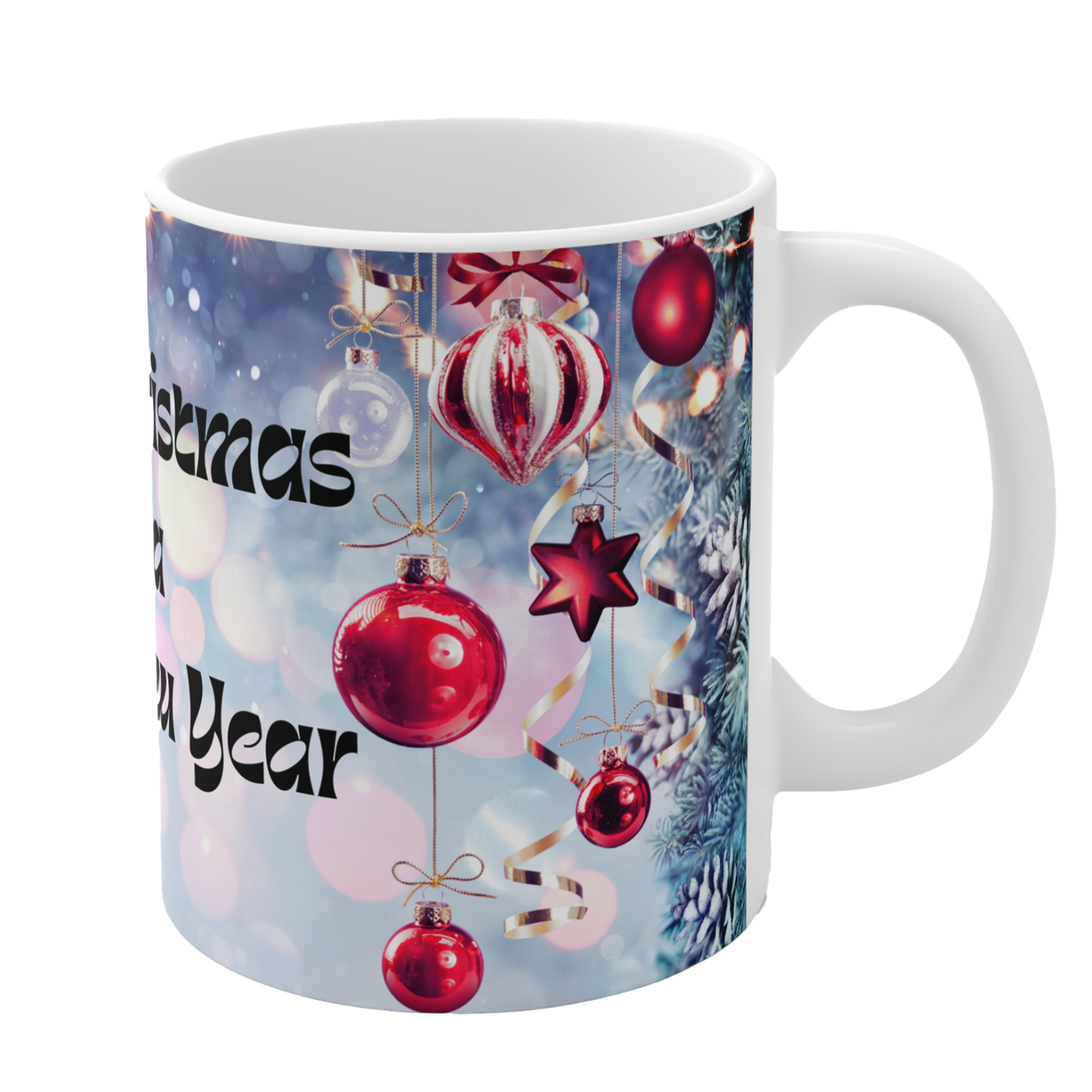 Christmas Ceramic Mug, Xmas Gift for Him or Her, 11oz, 15oz, Festive Holiday Coffee Cup, Seasonal Tea Mug, Good Gift Idea