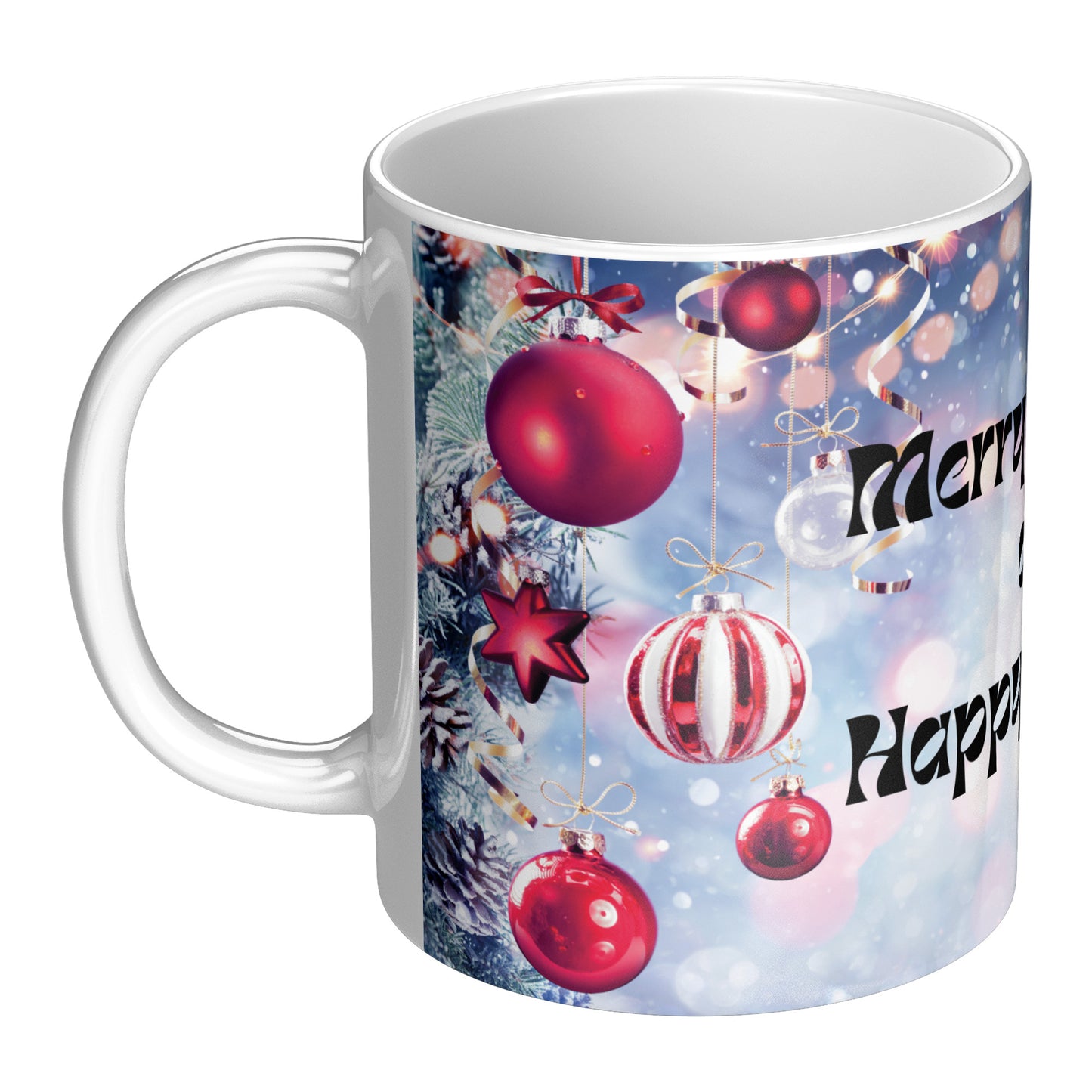 Christmas Ceramic Mug, Xmas Gift for Him or Her, 11oz, 15oz, Festive Holiday Coffee Cup, Seasonal Tea Mug, Good Gift Idea