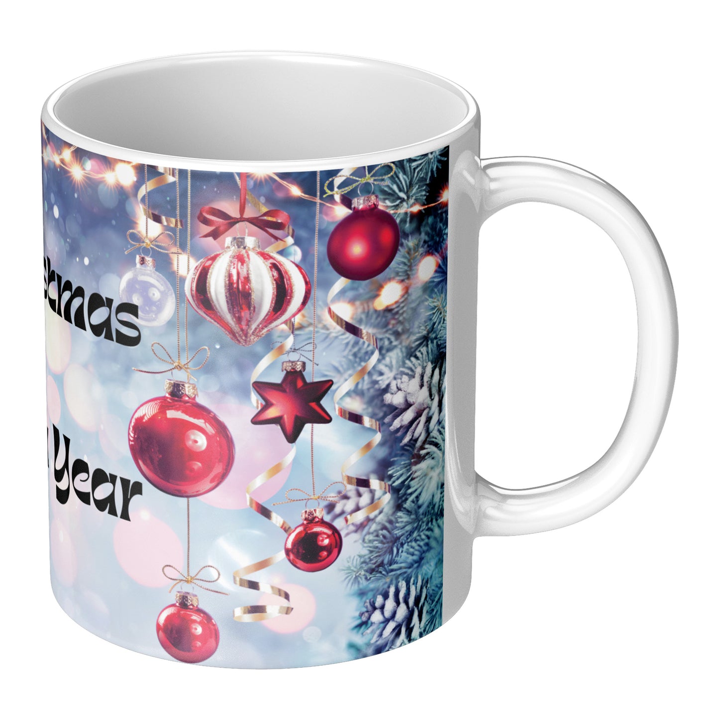 Christmas Ceramic Mug, Xmas Gift for Him or Her, 11oz, 15oz, Festive Holiday Coffee Cup, Seasonal Tea Mug, Good Gift Idea