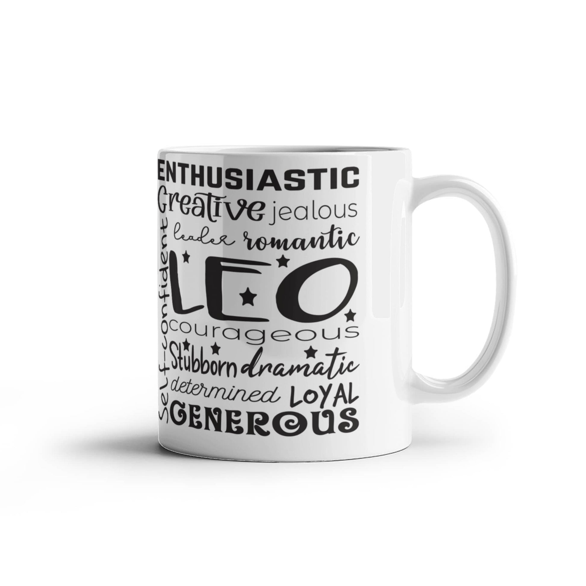 Leo Zodiac Star Sign Mug 11oz, Astrology Coffee Cup, Horoscope Mug, Birthday Gift, Ceramic Tea Mug