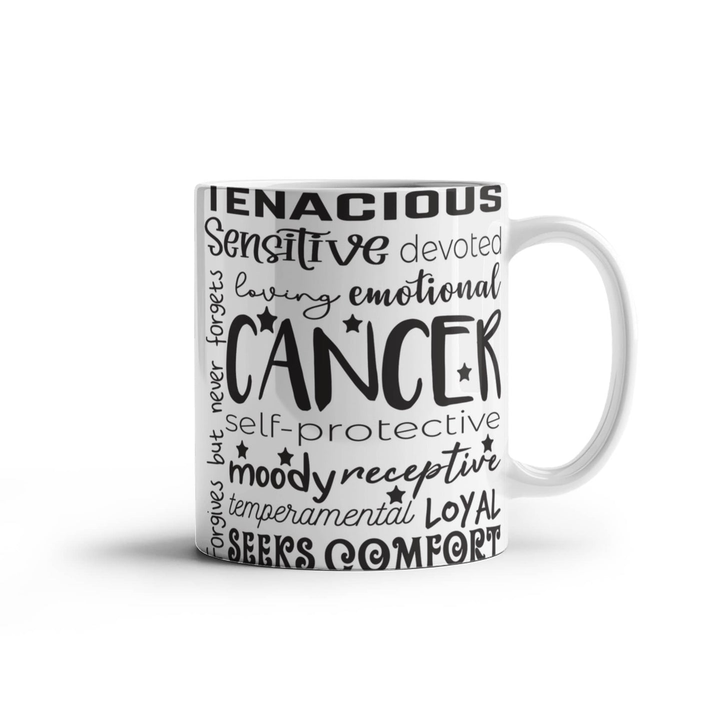 Cancer Zodiac Mug, Astrology Coffee Cup, Horoscope Tea Mug, Star Sign Drinkware, Birthday Gift Idea