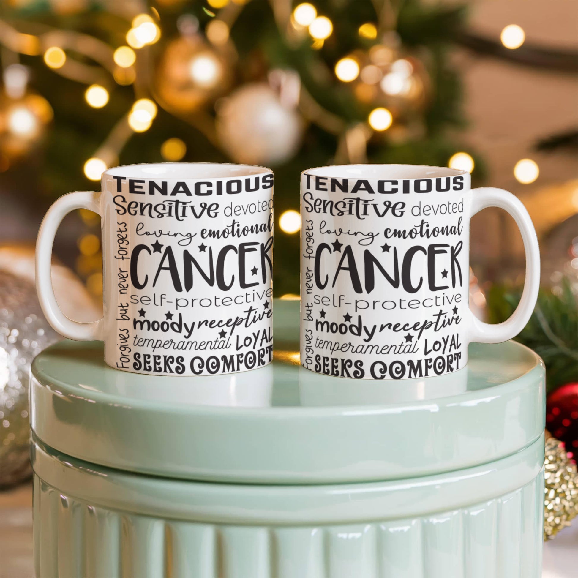 Cancer Zodiac Mug, Astrology Coffee Cup, Horoscope Tea Mug, Star Sign Drinkware, Birthday Gift Idea