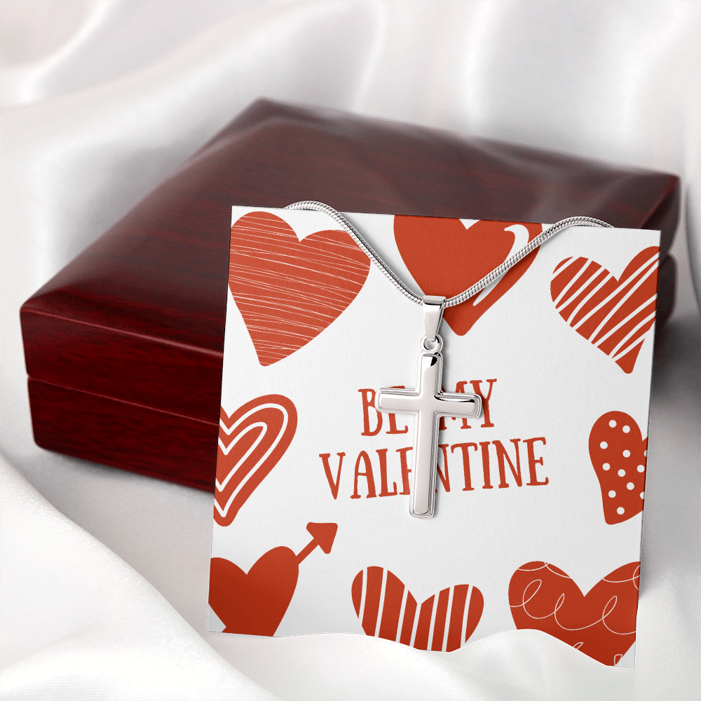 Be my Valentine Cross Necklace