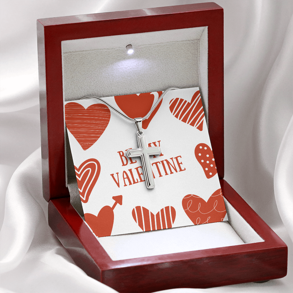 Be my Valentine Cross Necklace