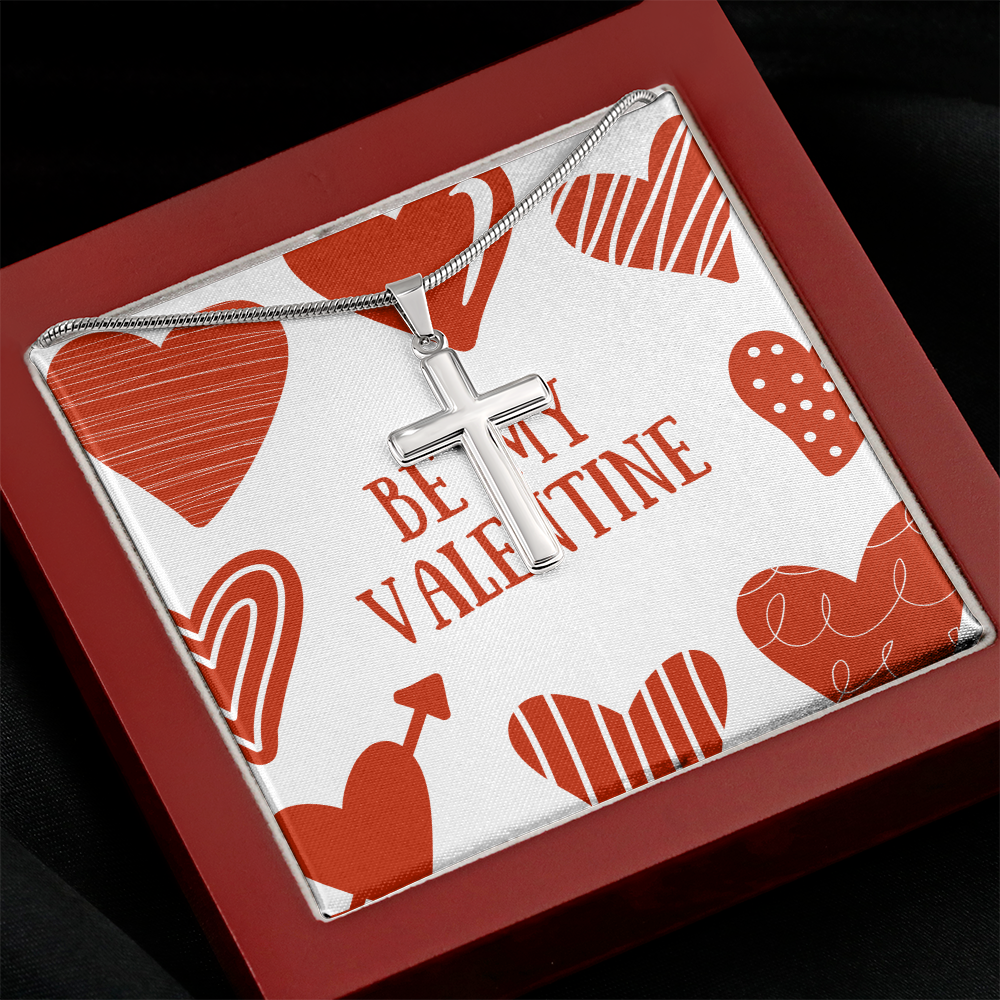 Be my Valentine Cross Necklace