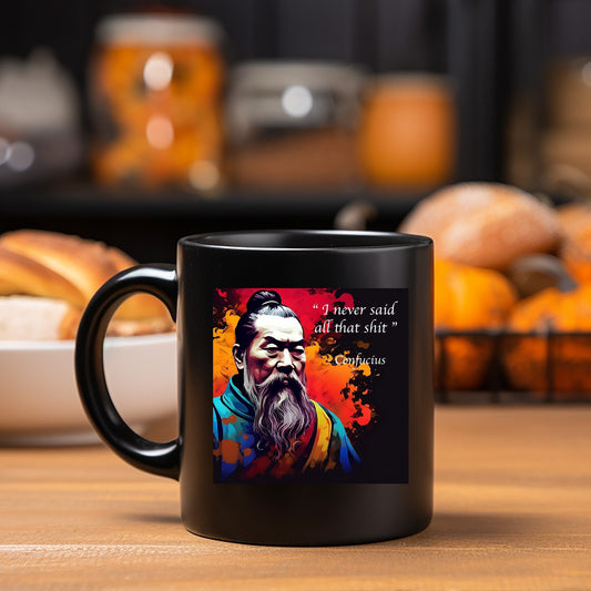 I never said all that shit -Confucius Mug