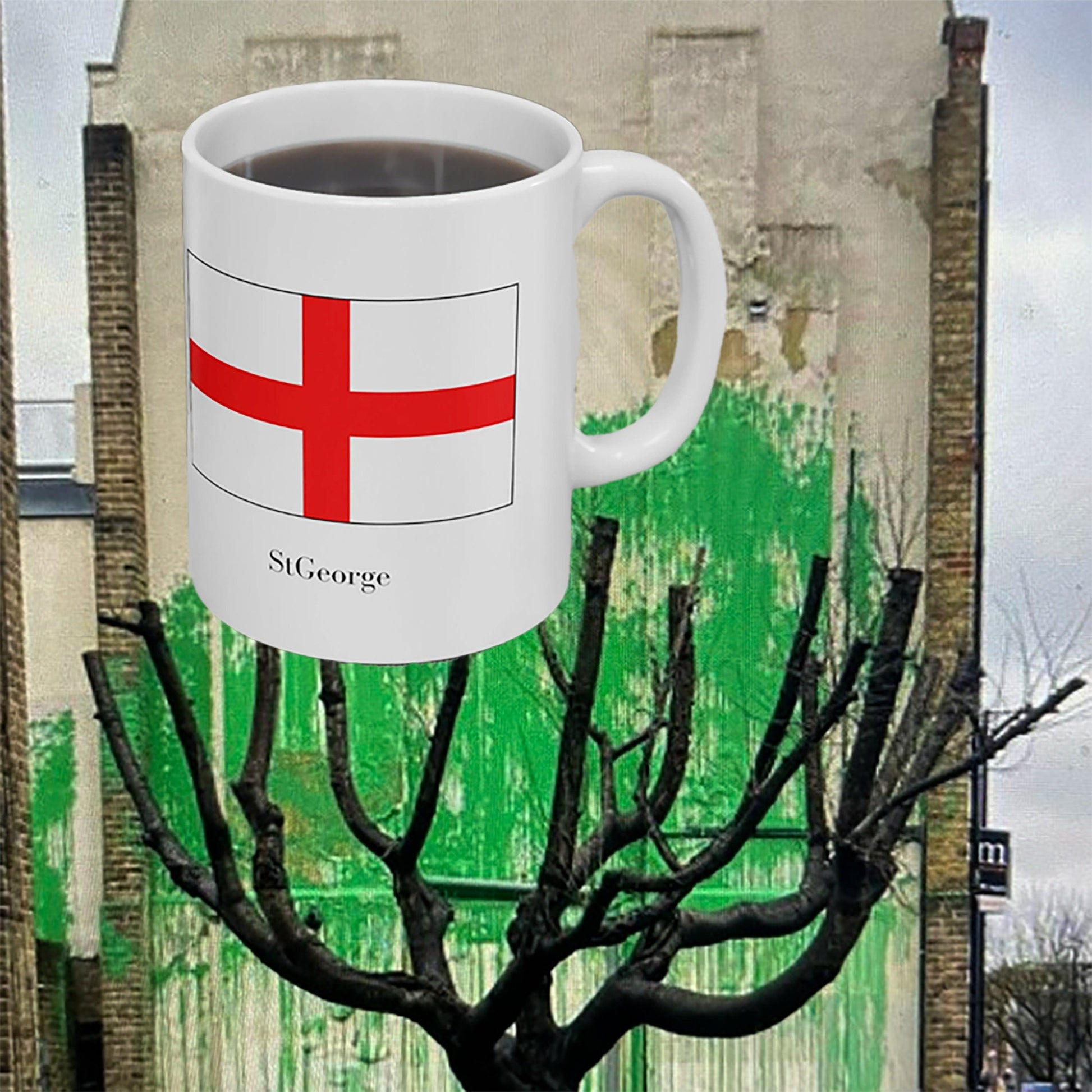 St George Ceramic Coffee Mug  11oz, St George English Flag