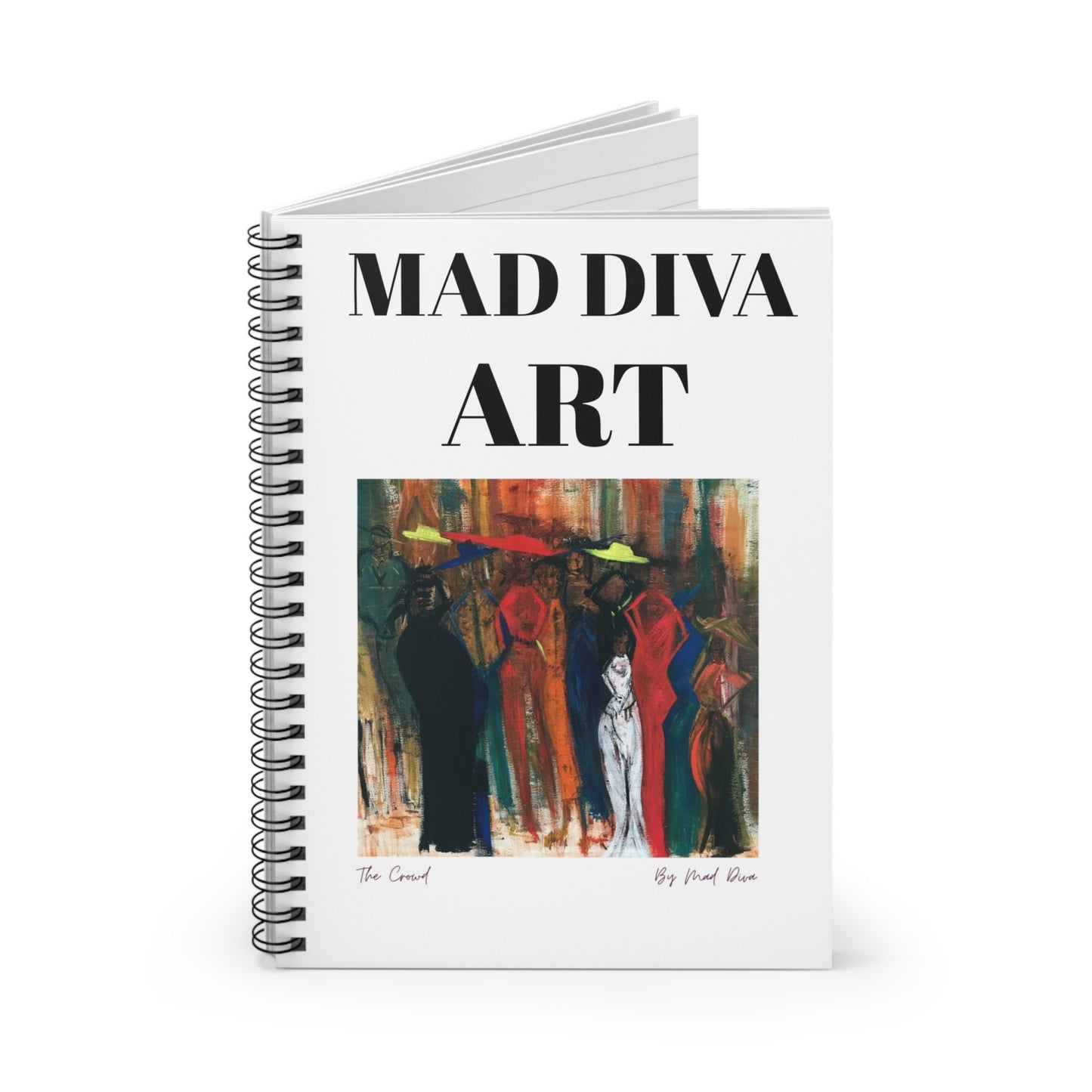 The Mad Diva Art - Spiral Notebook - Ruled Line