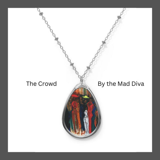 The Crowd by The Mad Diva - Oval Necklace