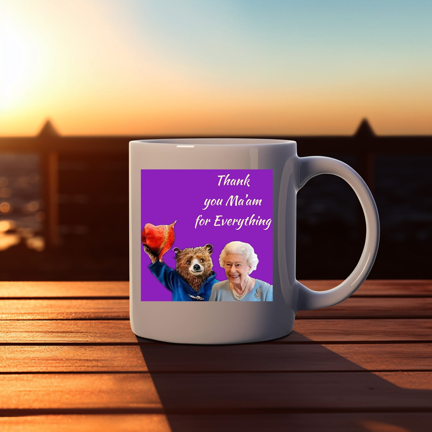 Paddington and Queen Elizabeth II Mug