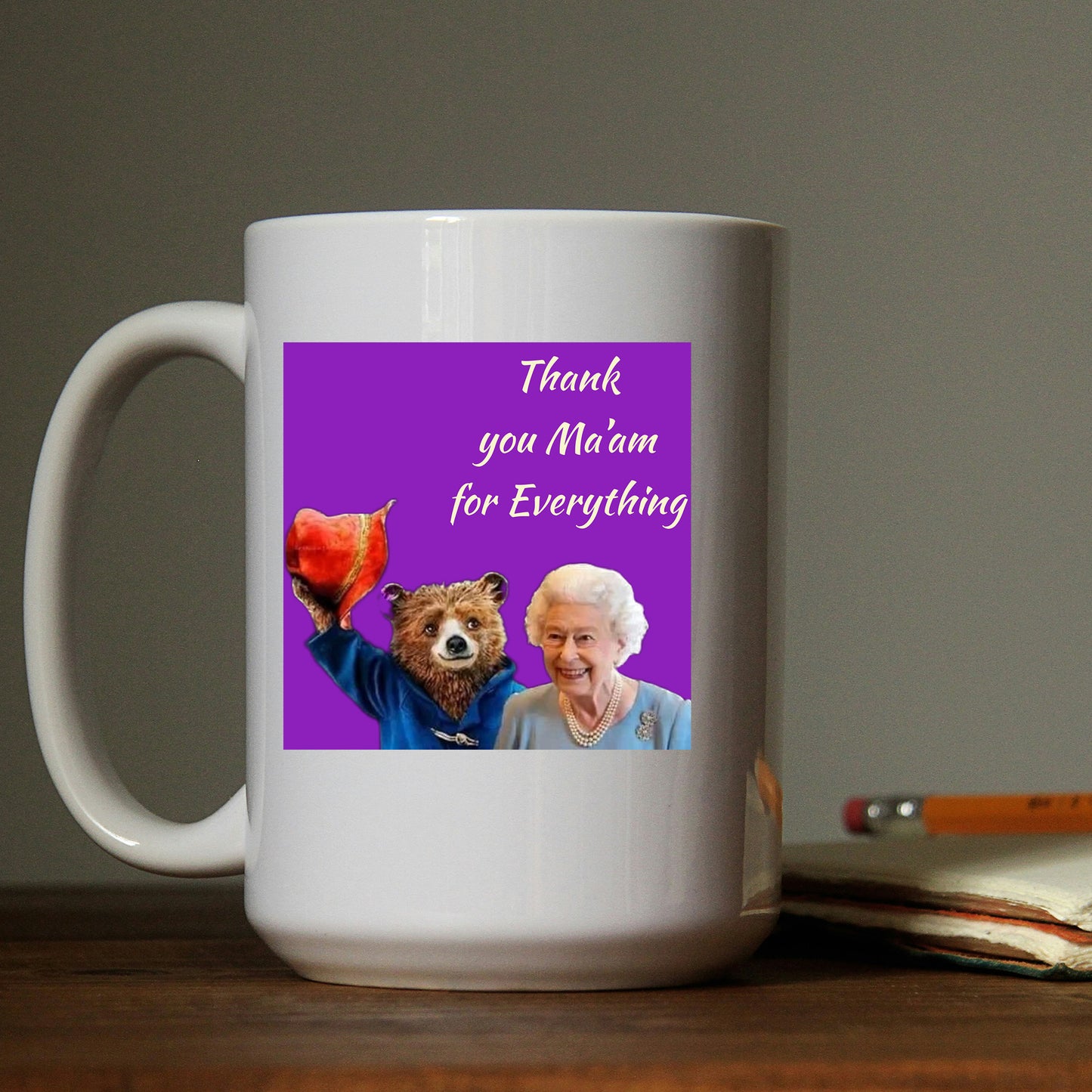 Paddington and Queen Elizabeth II Mug